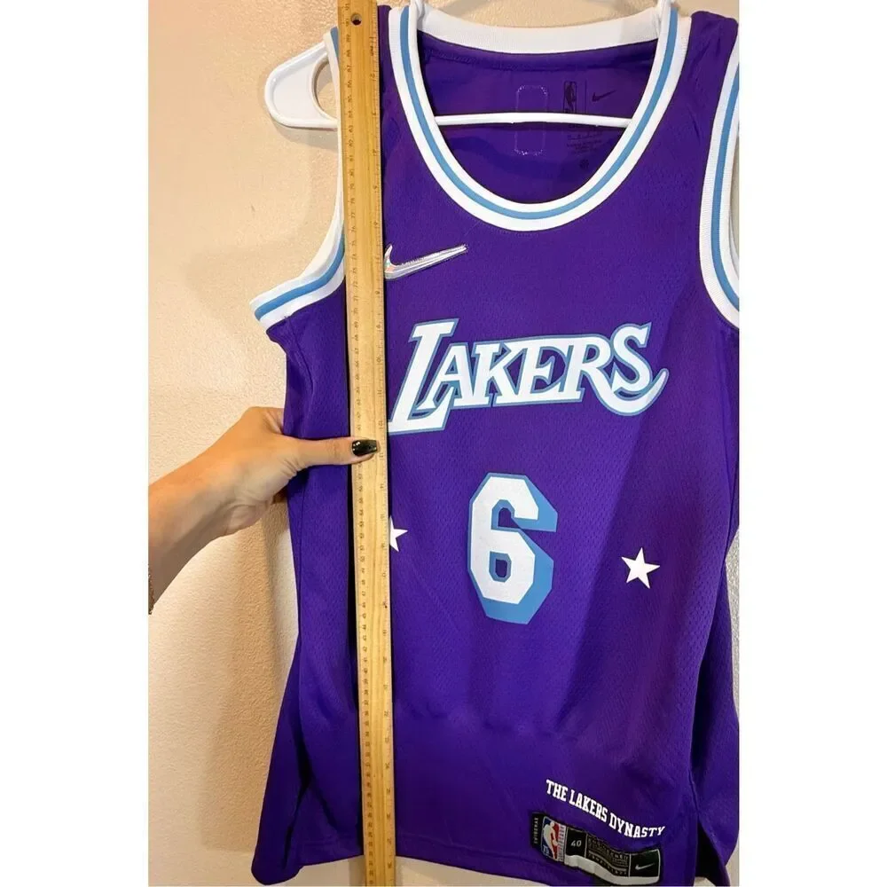 Nike  Los Angeles Lakers LeBron James Purple Player City Edition Jersey Small